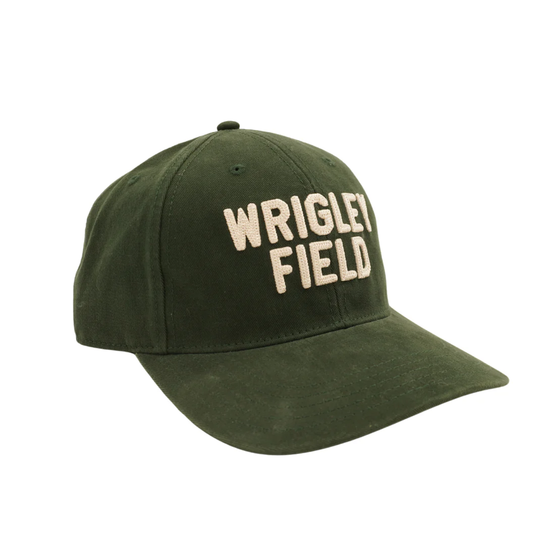 Wrigley Field Hepcat Dad Cap in Dark Green by American Needle