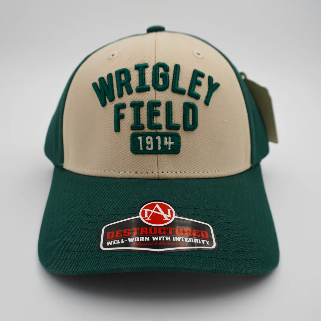 Wrigley Field Pastime Cap - Green & Ivory - Image 2