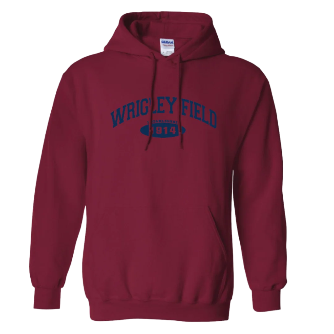 Wrigley Field Wordmark Red Hoodie